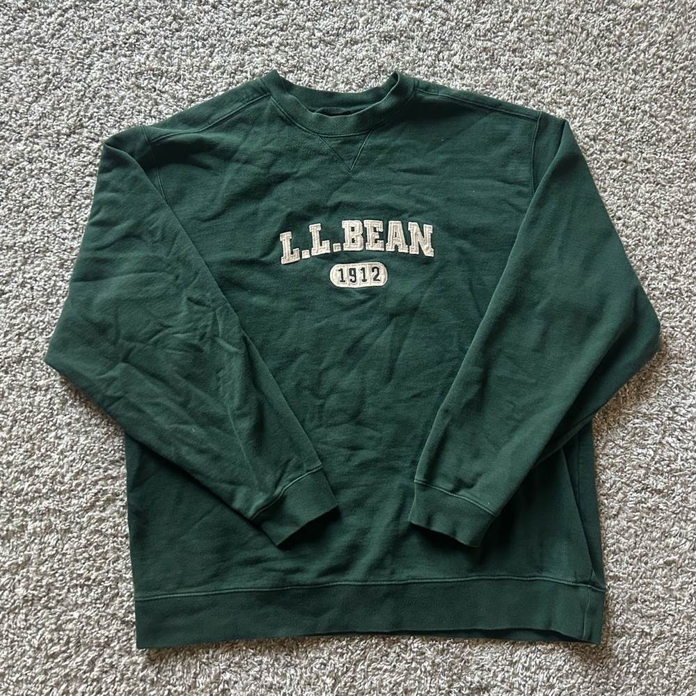 Mens XL-Tall Vintage Green LL Bean Sweatshirt
